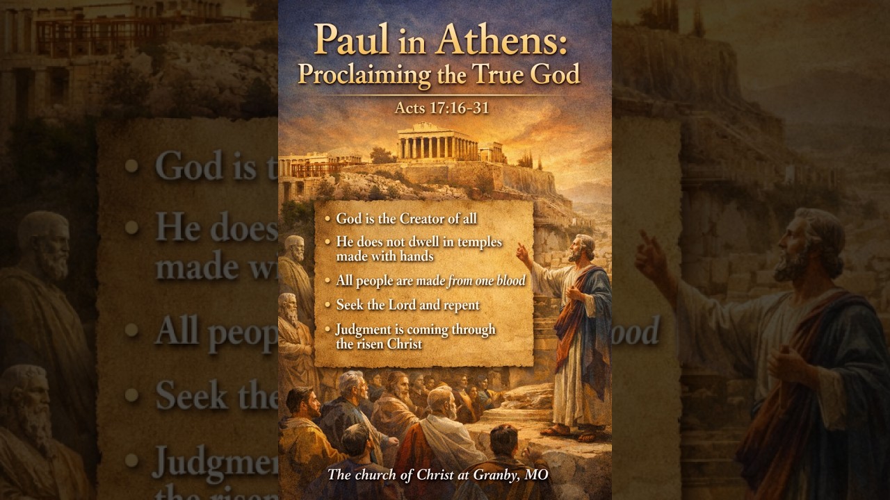 Paul in Athens: Proclaiming the Unknown God   (Acts 17:16–34)