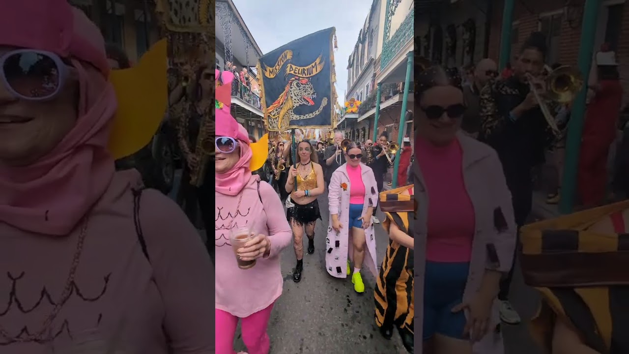 Walking with Mission Delerium in the French Quarter, Mardi Gras 2026