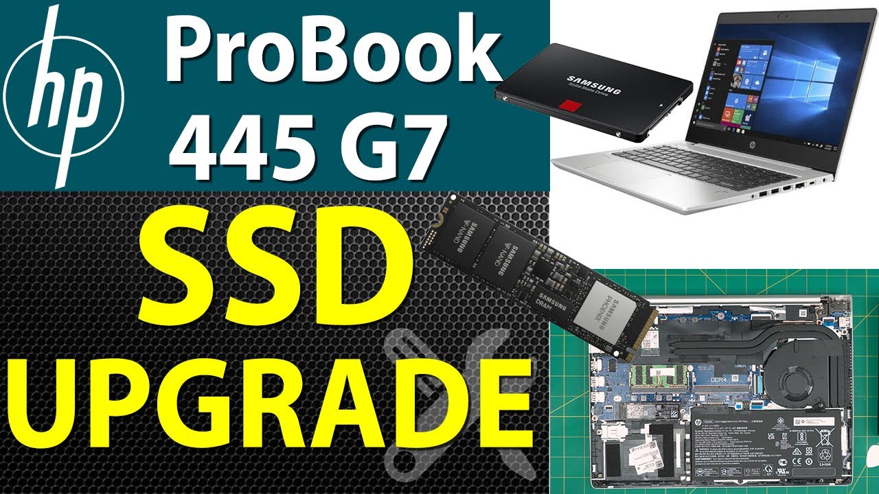 How to Upgrade Storage SSD - HDD for HP ProBook 445 G7 Laptop