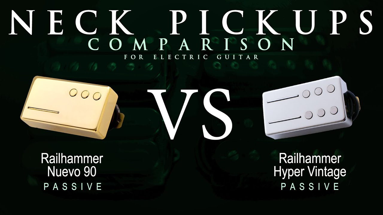 Railhammer NUEVO 90 vs HYPER VINTAGE - Neck Guitar Pickup Comparison Tone Demo