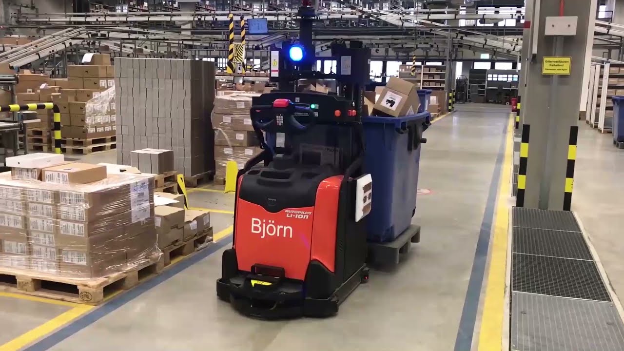 How Arvato uses AGVs at the Landsberg site