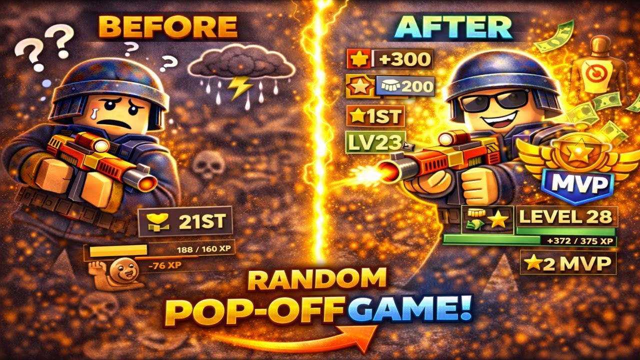 Random Pop off Roblox Arsenal