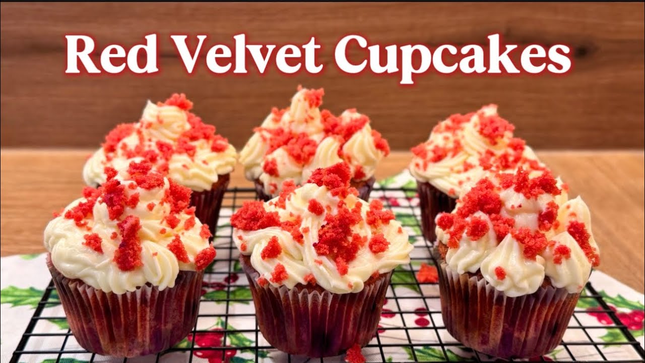  Red Velvet Cupcakes Recipe | Easy & Quick