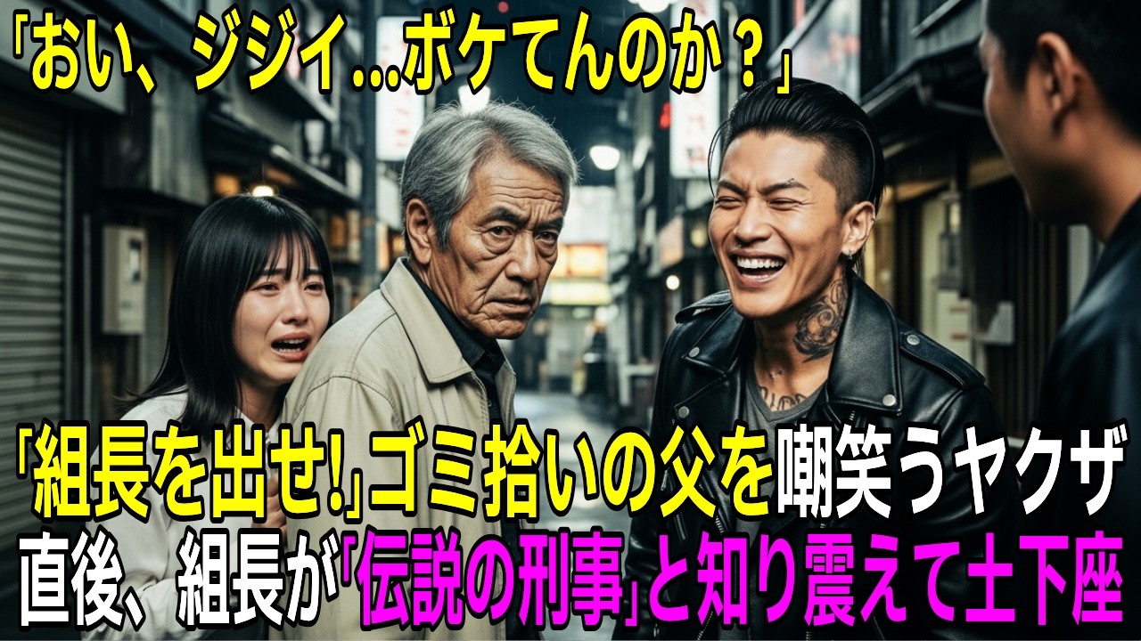 「組長を出せ!」ゴミ拾いの貧乏な父が放った一言。娘を襲ったヤクザが凍り付いた理由…元伝説の刑事が正体を隠して生きた涙のワケとは？【感動する話】