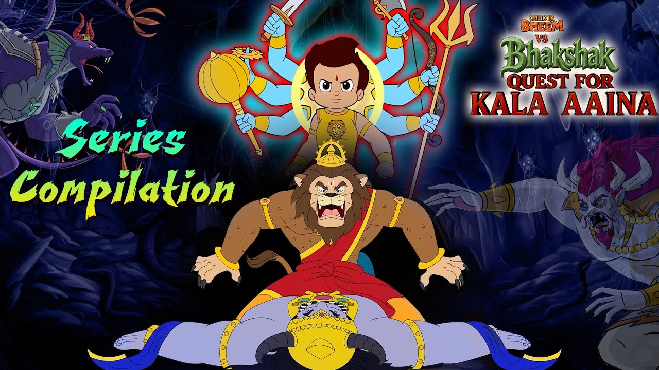 Series Compilation - Chhota Bheem Vs Bhakshak: Quest For Kala Aaina | New Top Action Scenes