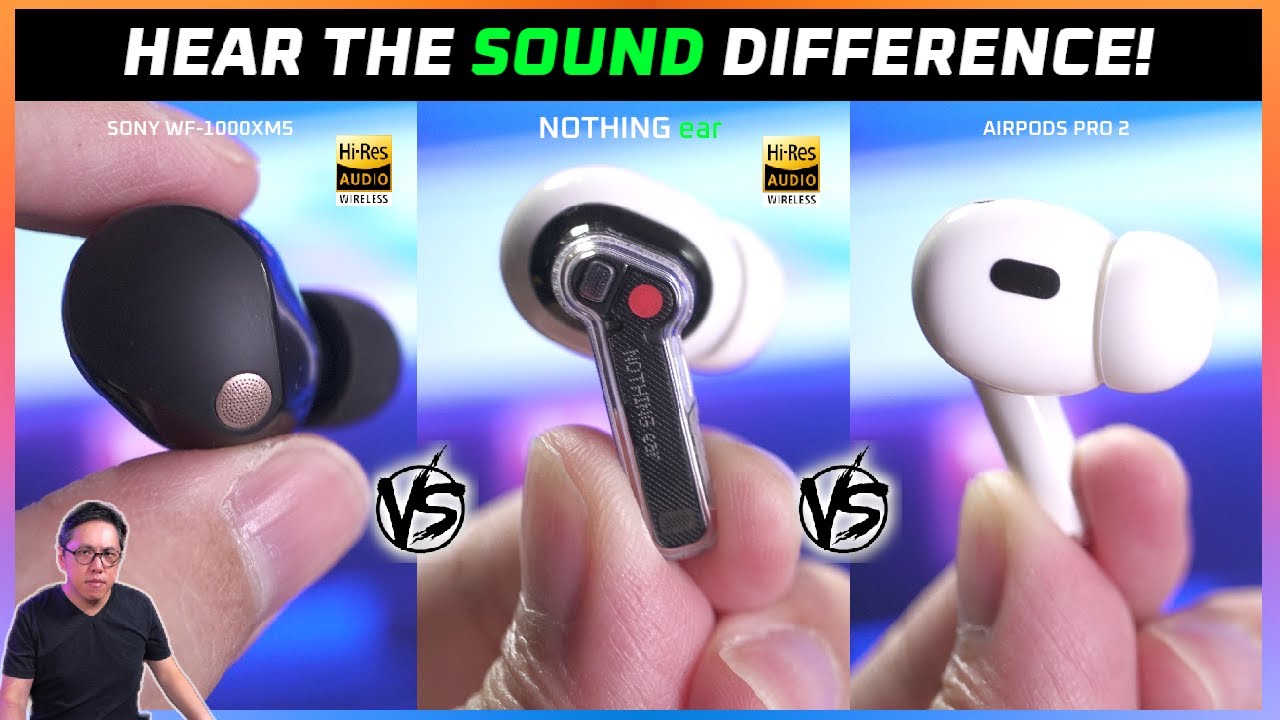 Обзор наушников NOTHING (2024) против AirPods Pro 2 и Sony WF-1000XM5 | Лучше, чем я думал! 😲