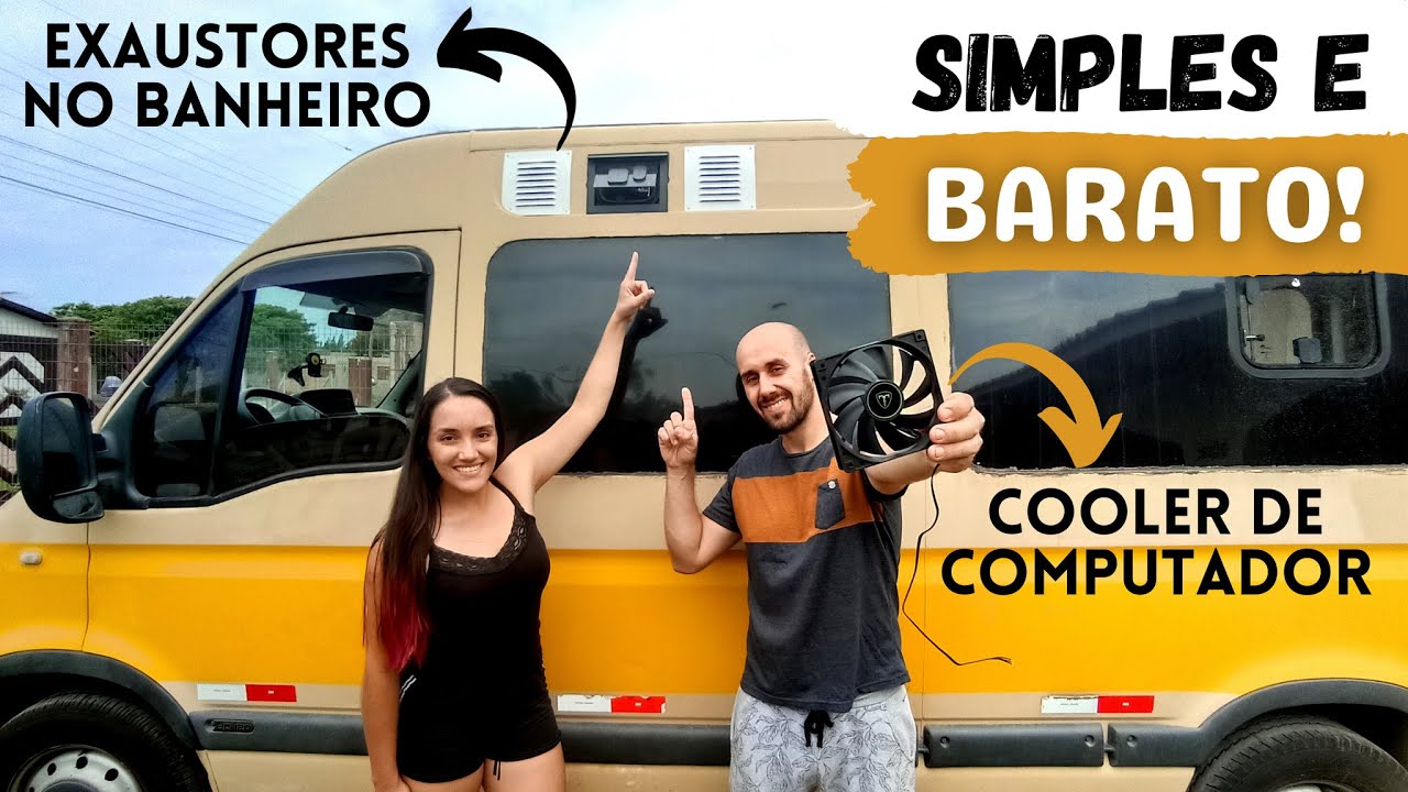 Como fizemos o sistema de exaustão do banheiro do nosso Motorhome Artesanal - T1 Ep22
