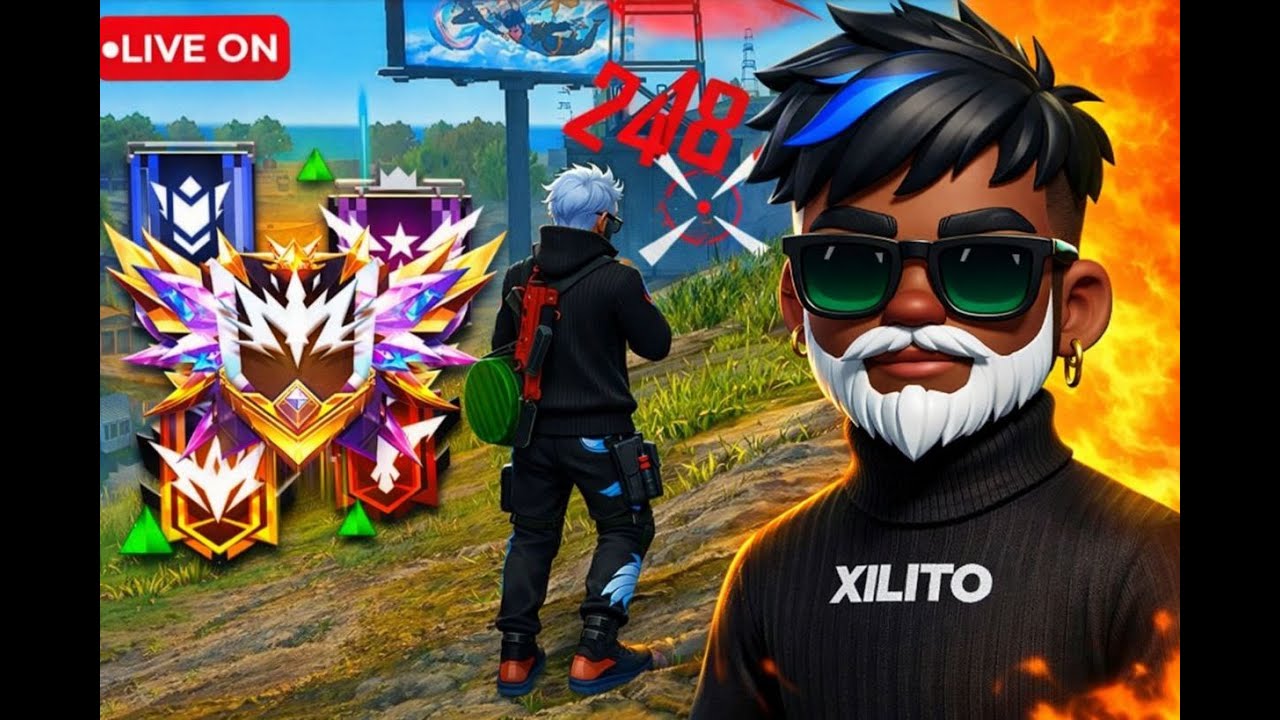 💙FREE FIRE ON💙 JOGANDO RANK COM OS INSCRITOS💙XILITO
