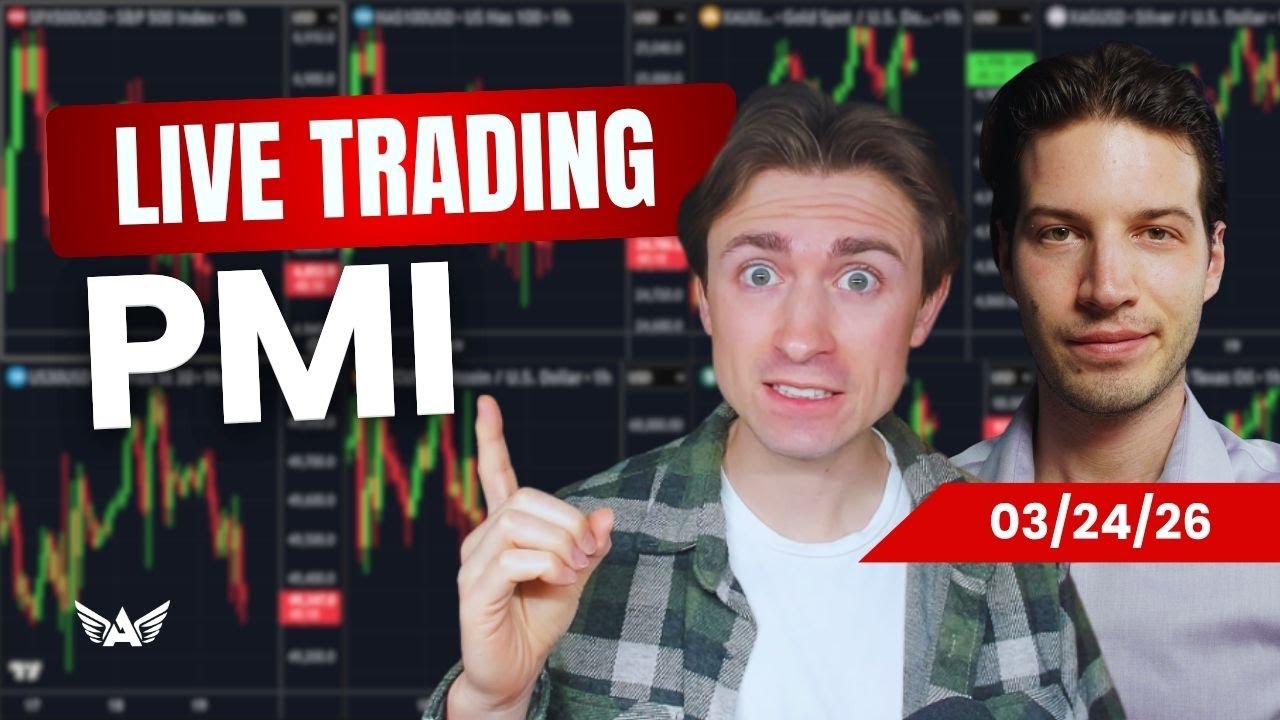 LIVE Trading PMI Gold, Nasdaq, Forex | A1 Trading Show