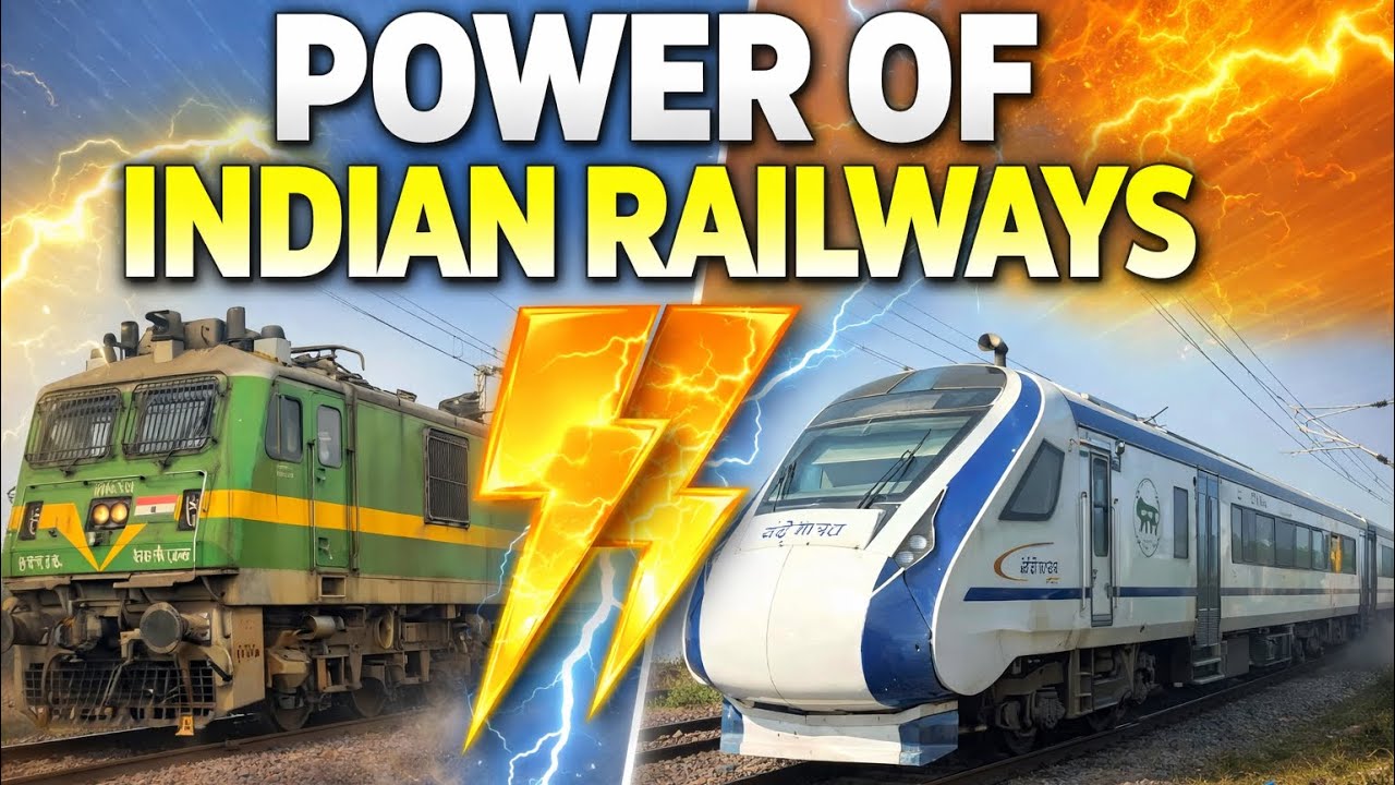 Indian Railways Power Show 💪 Long Freight Train Passing #train #railway #VandeBharat