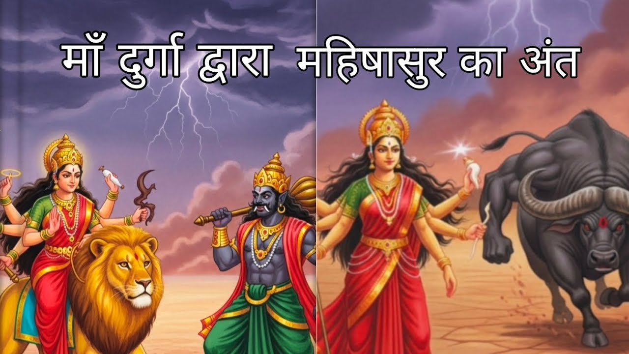 माँ दुर्गा द्वारा महिषासुर का अंत