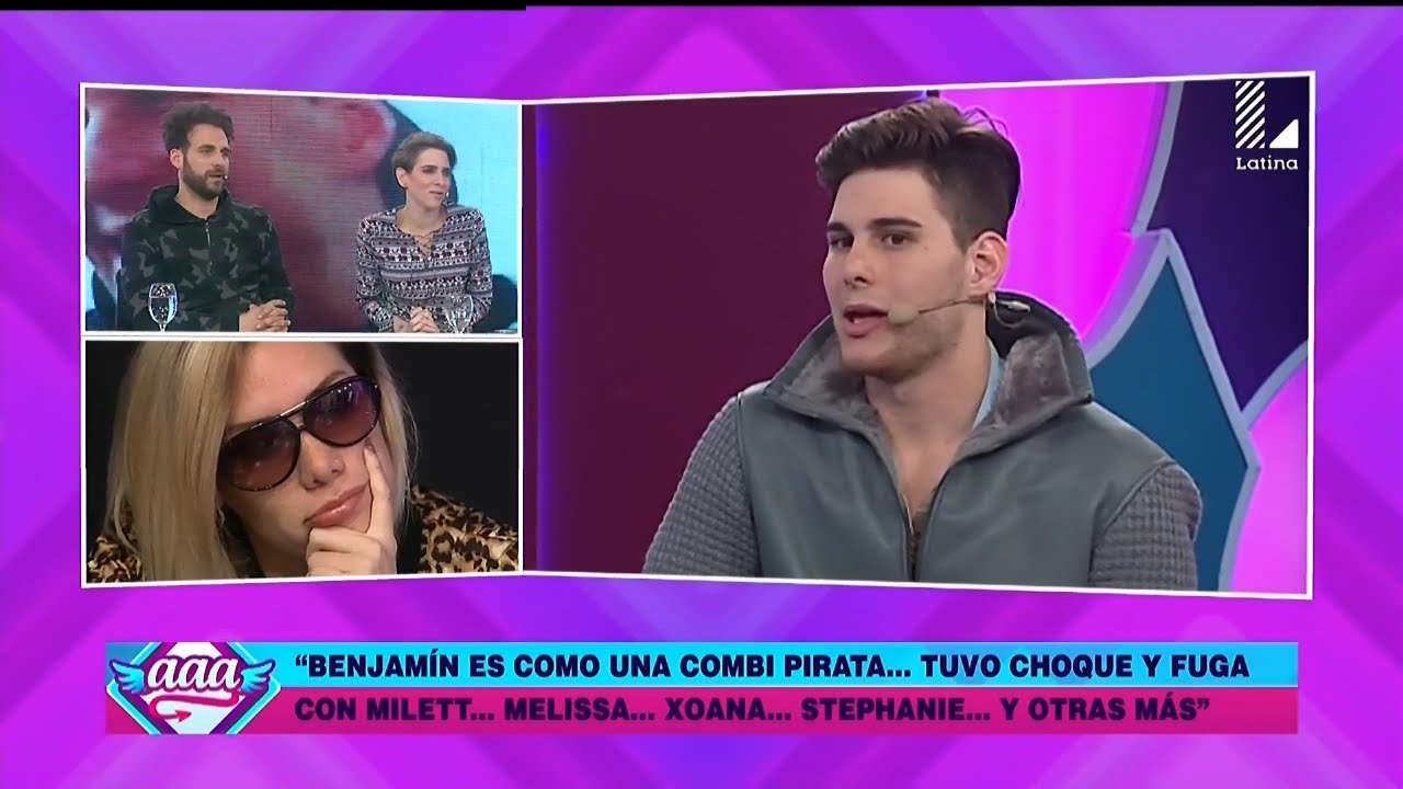 AMOR AMOR AMOR 30/05/16 BENJAMIN HABLA SOBRE SUS 'CHOQUE Y FUGA' CON MELISSA, MILETT, XOANA...