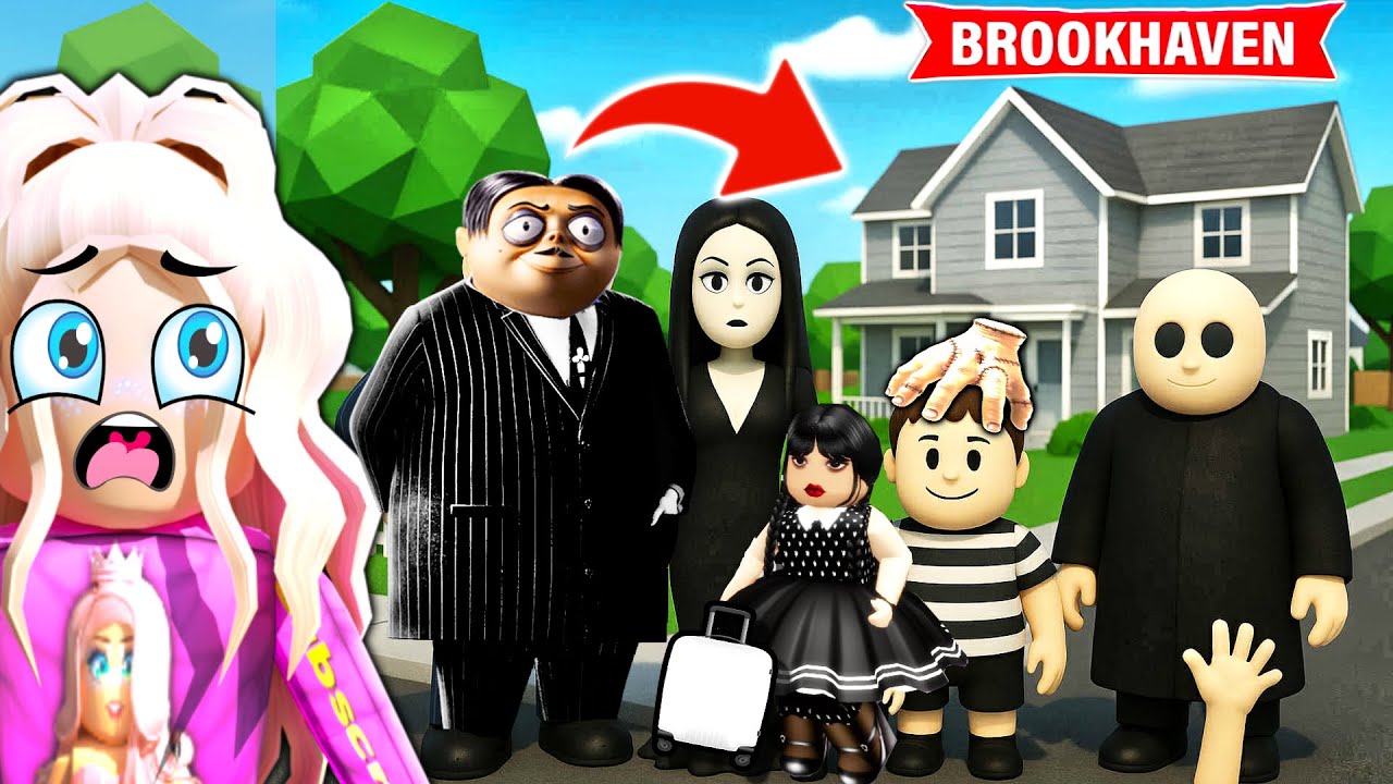 FAMILIA WEDNESDAY SE MUTA IN BROOKHAVEN.. (ROBLOX BROOKHAVEN RP)