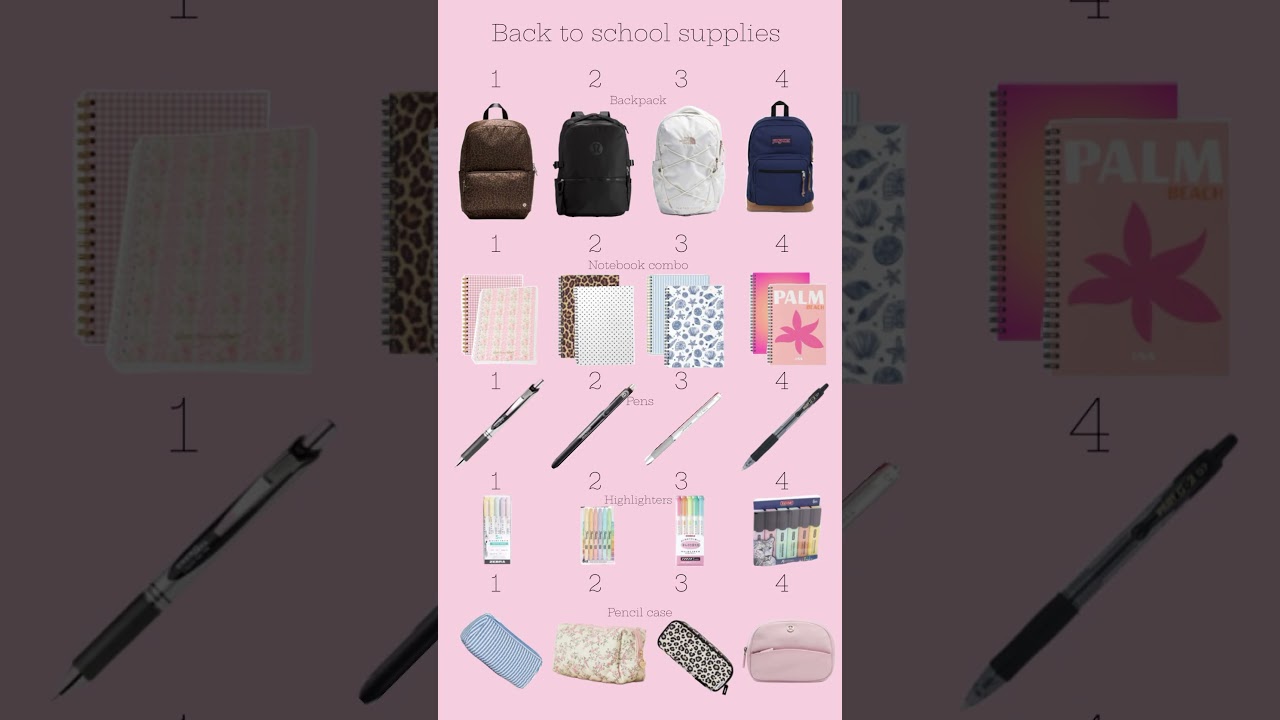 Back to school supplies!! 🛍️🛍️#backtoschool #shopping #fypシ゚viral #blowup #like #backpack #pink