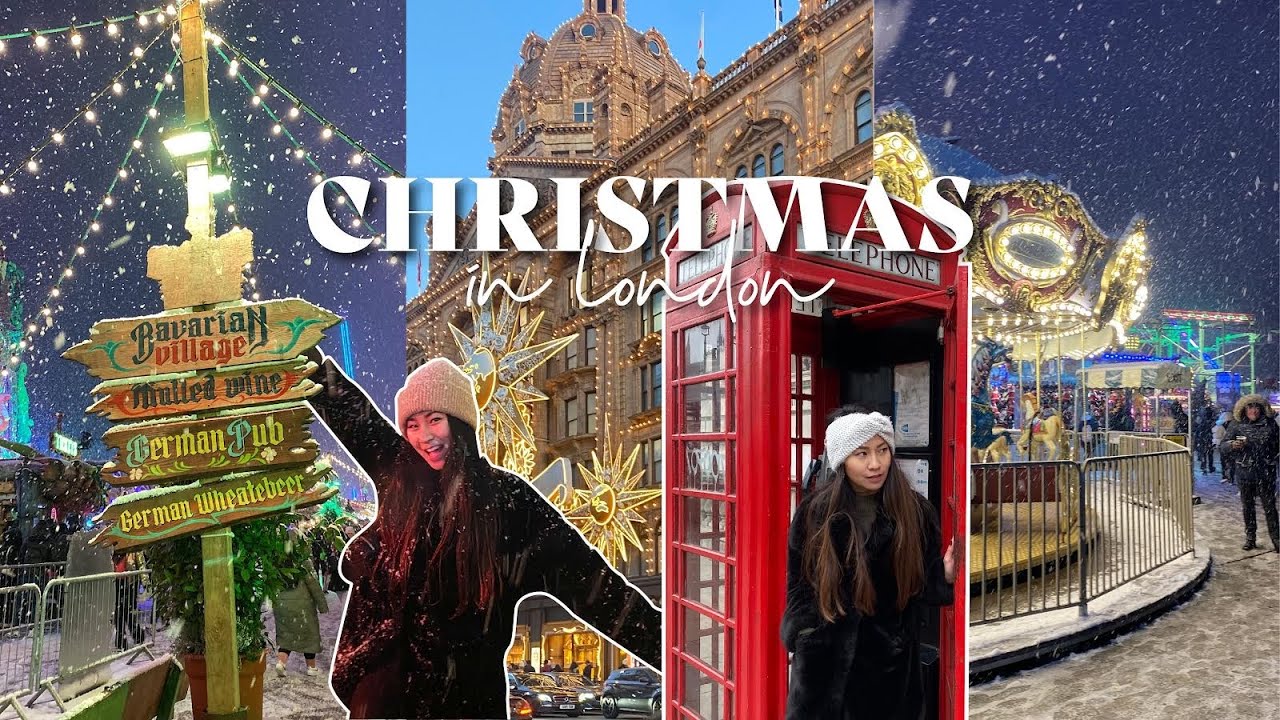 C'est Noël à Londres : winter wonderland sous la neige ❄️ | travel vlog