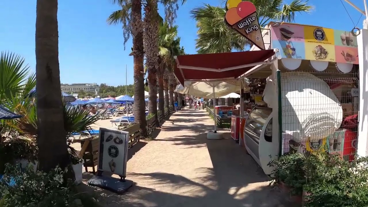 Bodrum G&uuml;mbet Beach Walk l August 2021 Turkey 4K HDR