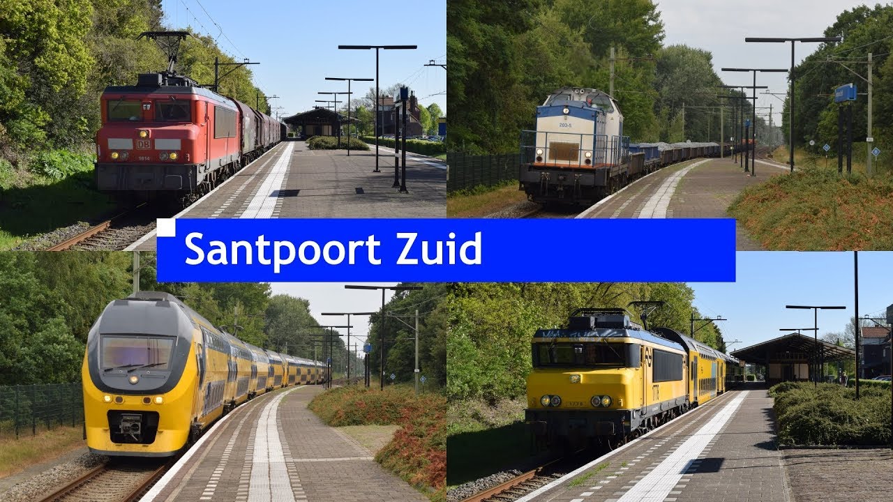 Treinen op station Santpoort Zuid