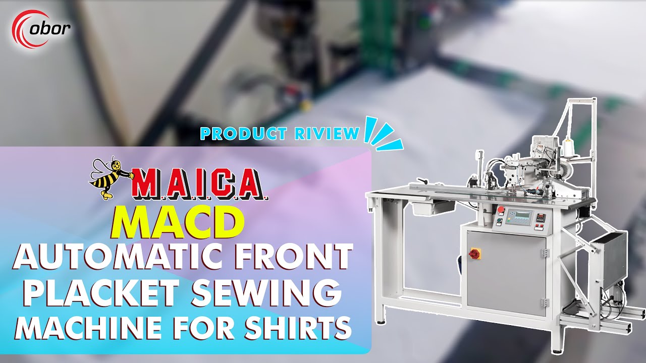 MAICA MACD Automatic Front Placket Sewing Machine for Shirts - in Indonesia - 100% Italy Technology