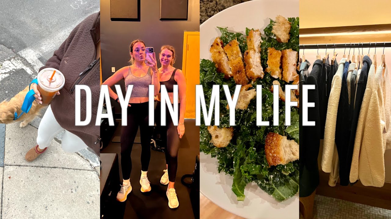 BOSTON VLOG: aritzia haul, trying a new workout, doggy playdate, etc !