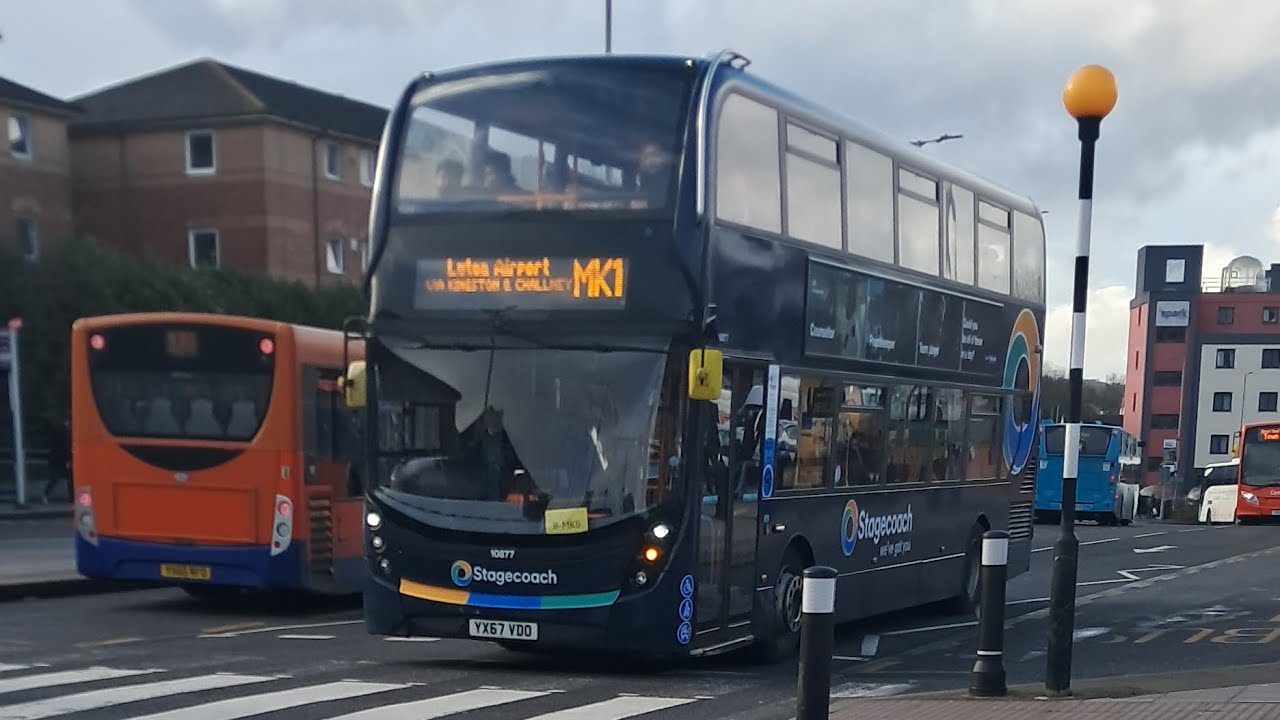 *Nice ride* on stagecoach East ADL Envrio400mmc 10877 YX67 VDO on route MK1