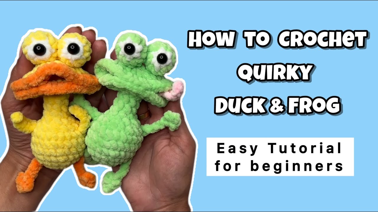 How to Crochet an Amigurumi Frog & Duck (2-in-1 Tutorial)