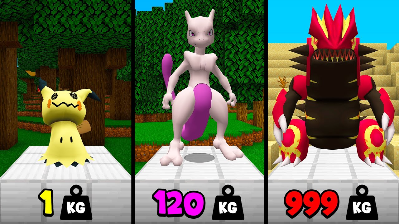 Choose Your Pokémon by Height in Minecraft Pixelmon