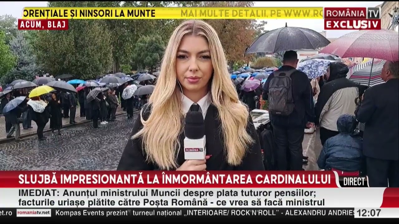 Slujbă impresionantă la înmormântarea cardinalului