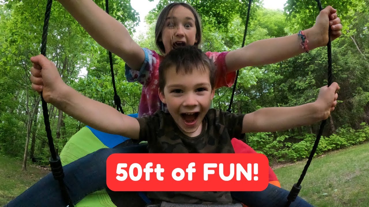 I Got a Slackline Ninja Warrier Obstacle Course... and my kids LOVED it!