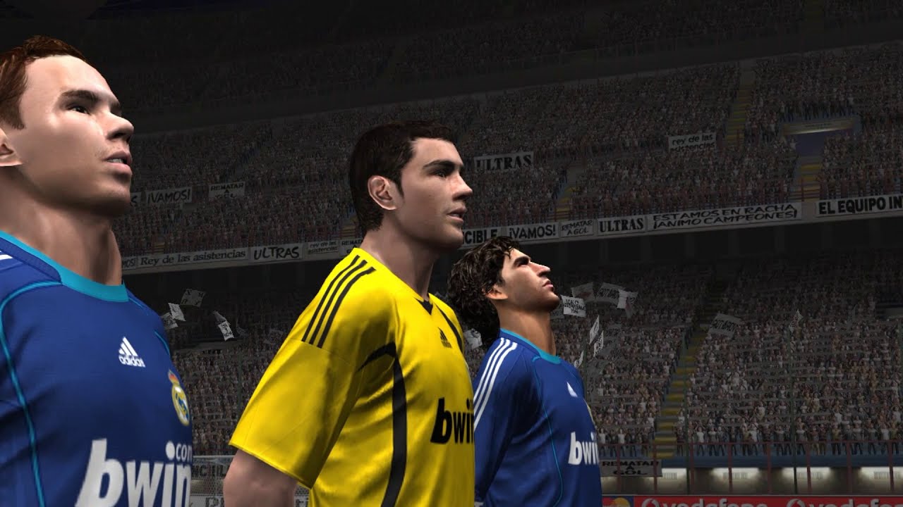 Atletico Madrid vs Real Madrid | PES 2009 GamePlay UEFA Champions League Quarter Final | PC HD