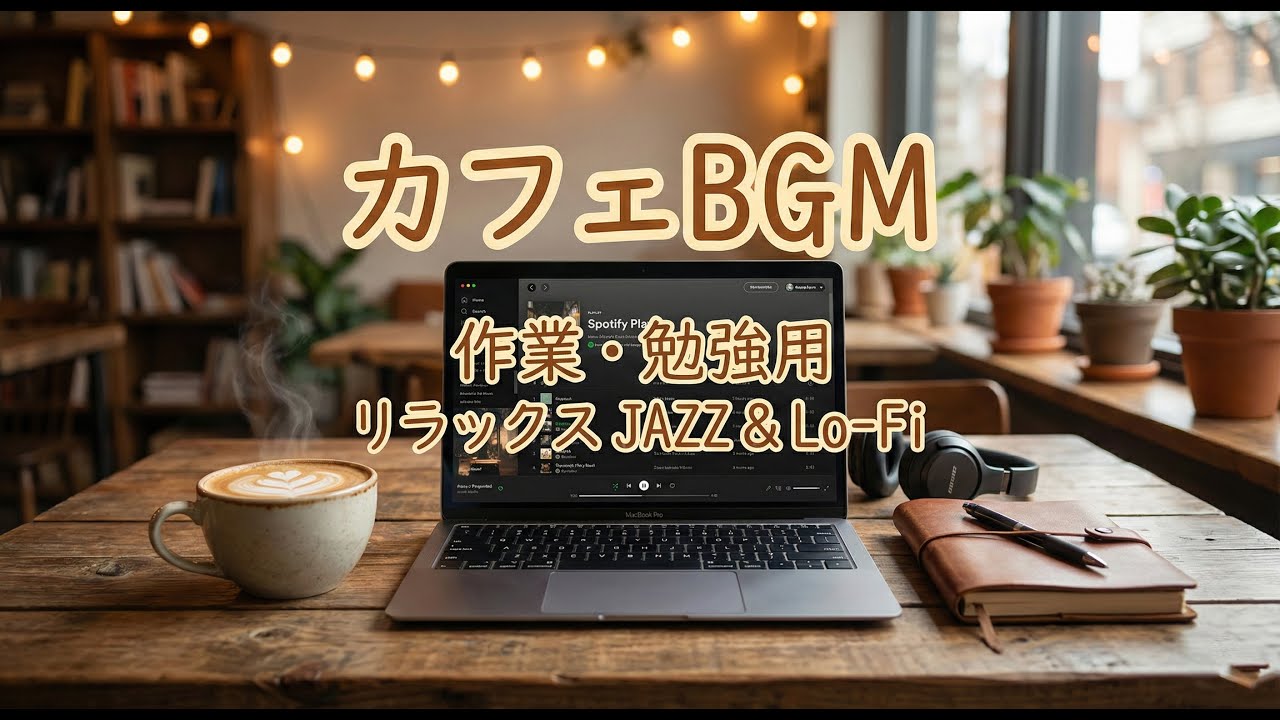 【商用利用可能】 【作業用BGM】最高の集中力をもたらすカフェ音楽 - 勉強・仕事・読書のためのリラックスJazz & Piano