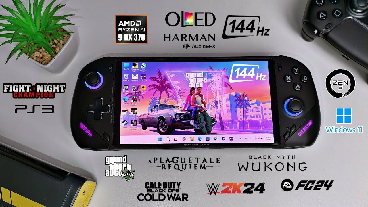 OneXFly F1 Pro Handheld, Powerful Ryzen HX 370, 144Hz OLED - Any Good?
