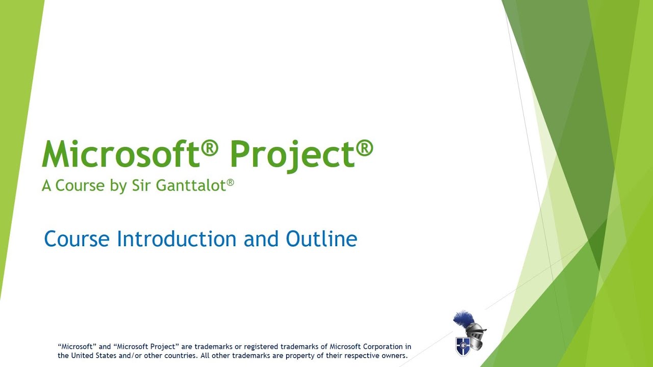 Microsoft Project Course - Intoduction and Overview