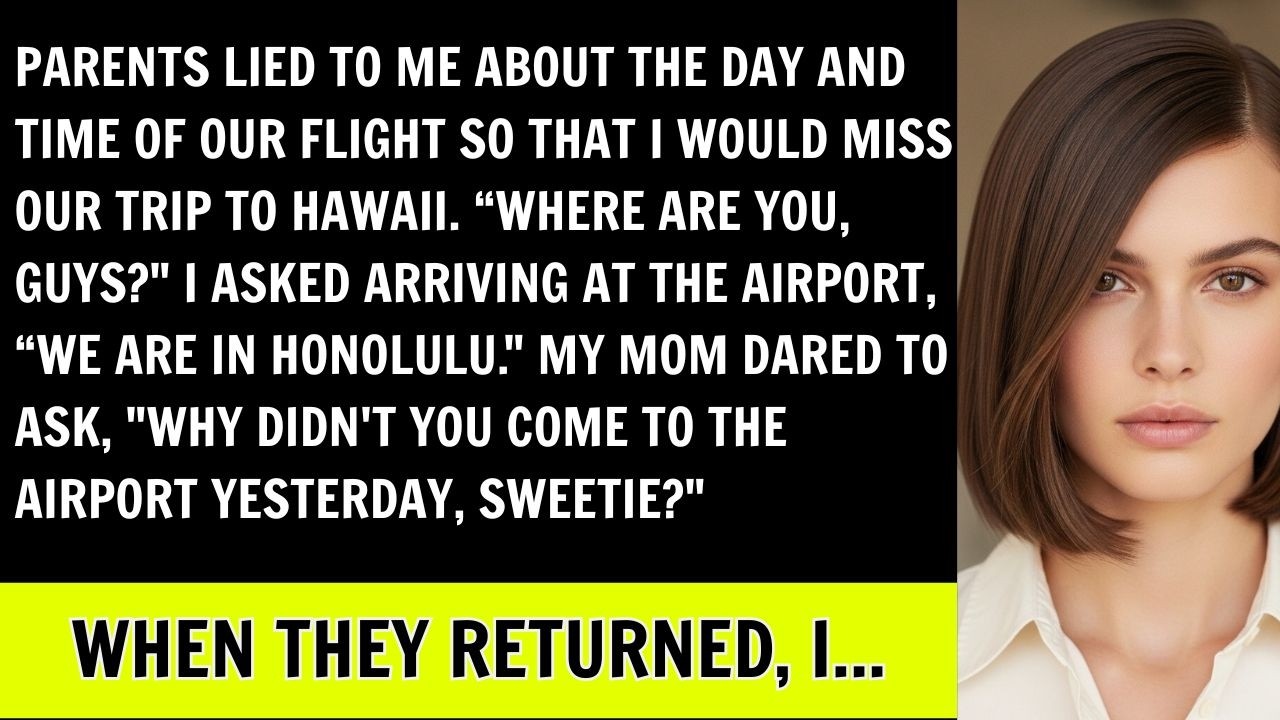 My Parents Lied About The Day Of Our Flight So I Missed Our Trip To Hawaii. When They Returned, I