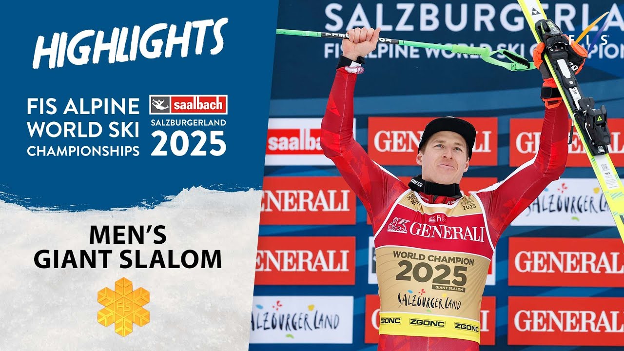 Raphael Haaser sends home fans wild with GS Gold medal | Saalbach 2025