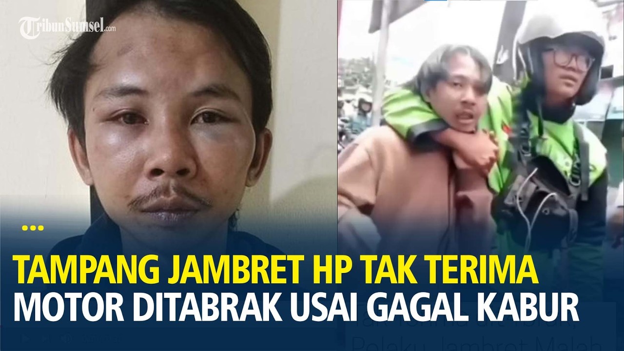 Tampang Jambret HP Tak Terima Motor Ditabrak usai Gagal Kabur dari Kejaran, Malah Minta Ganti Rugi