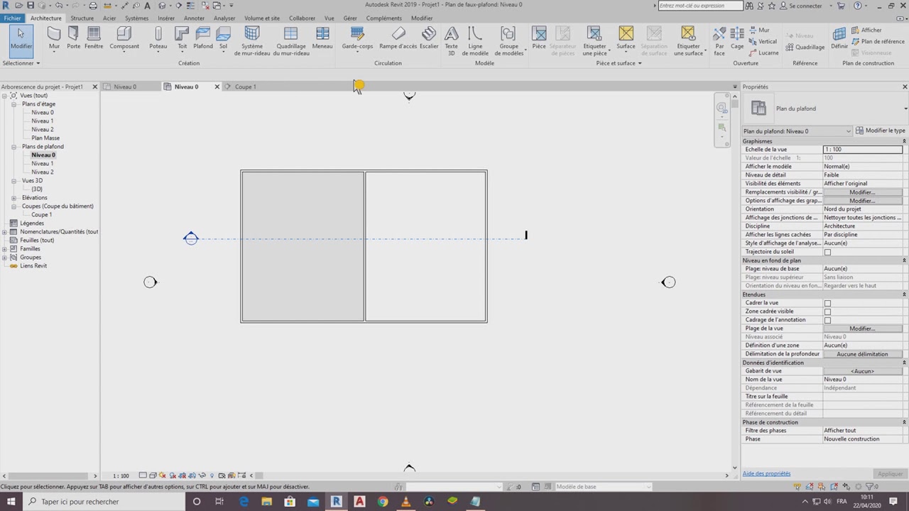 REVIT 2019 FAUX PLAFOND
