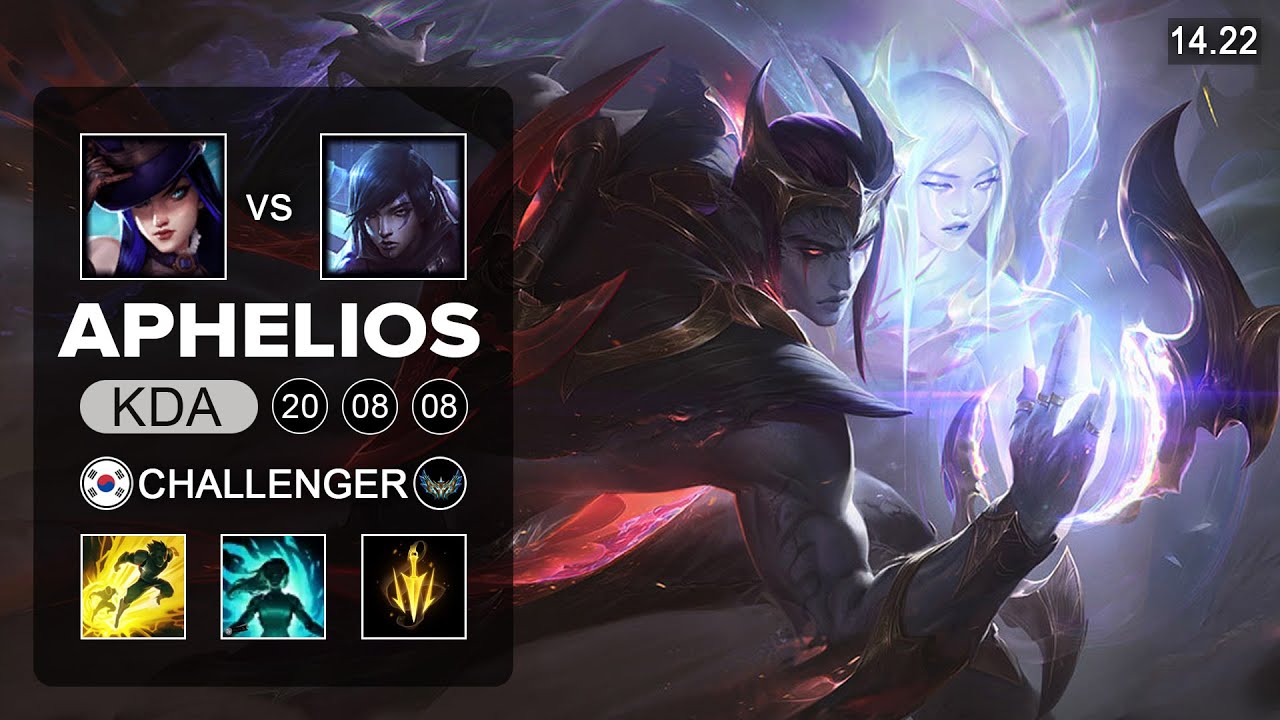 Aphelios vs Caitlyn ADC - KR Challenger - Patch 14.22 Season 14