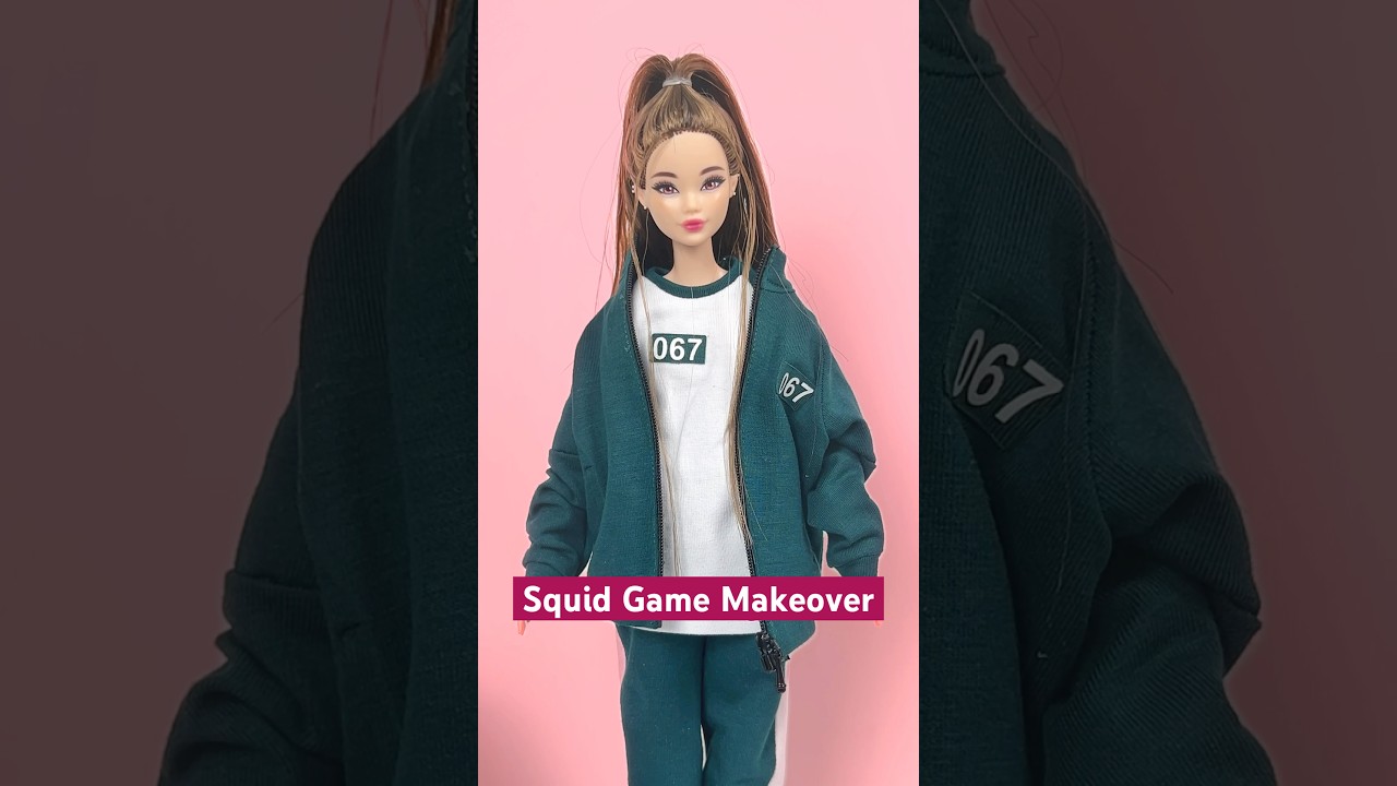 Giving Barbie a Squid Game Makeover | Doll Makeover
