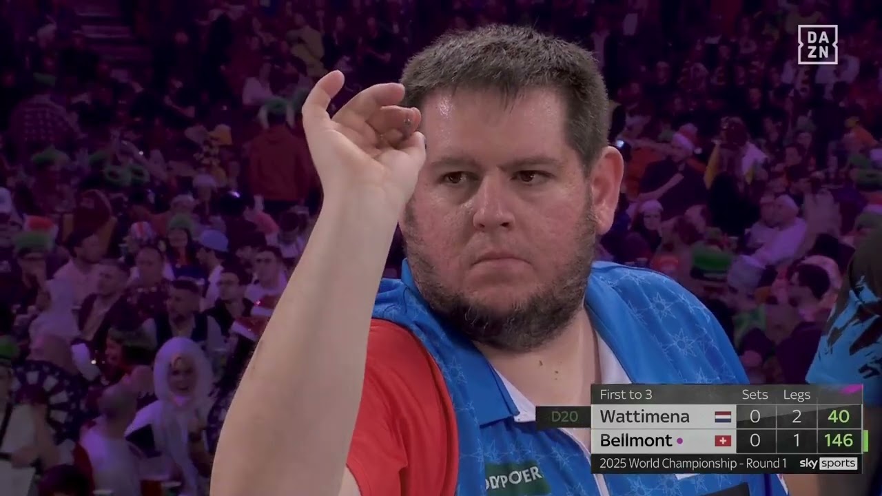 Darts WM 2025 R1 Wattimena vs Bellmont | Deutsch