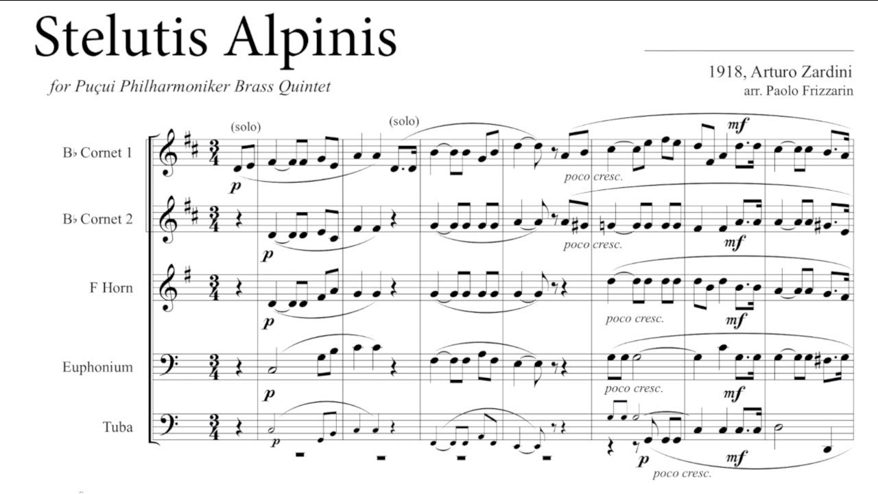 Stelutis Alpinis - brass quintet