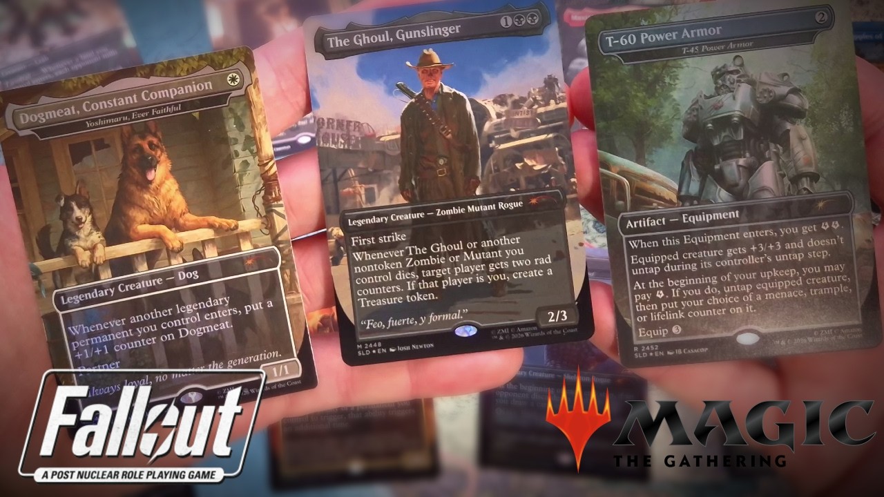 Распаковка набора Magic: The Gathering Secret Lair из Fallout X &mdash; все 4 набора в фольгированном и...
