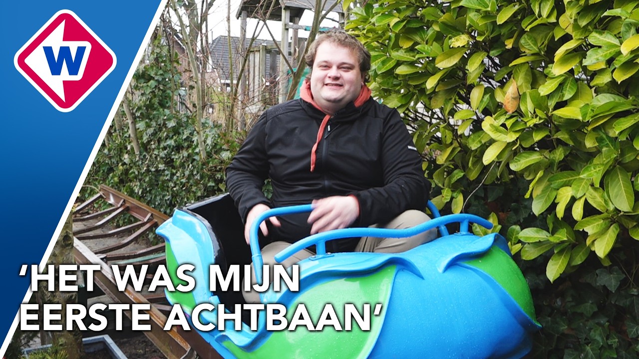 Simon heeft de Kikkerachtbaan in zijn achtertuin staan