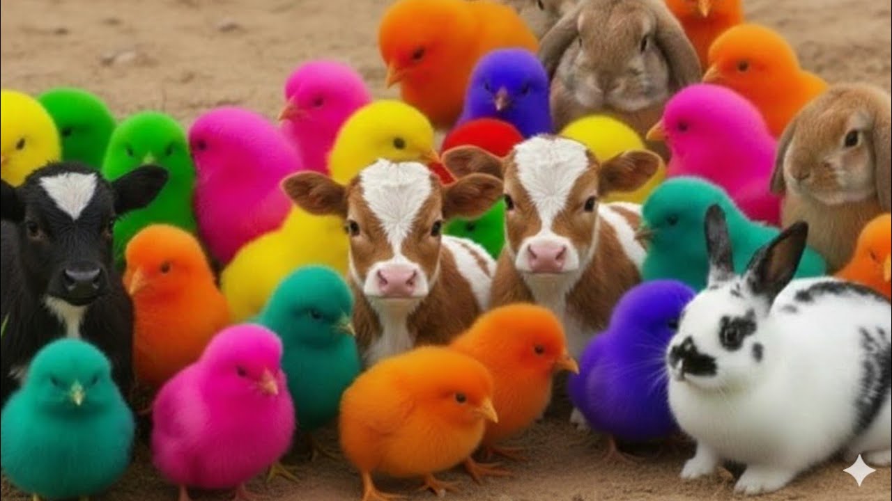 Tangkap Ayam Lucu, ayam warna warni, ayam rainbow, kelinci lucu, bebek lucu, ikan koi, Hewan Lucu