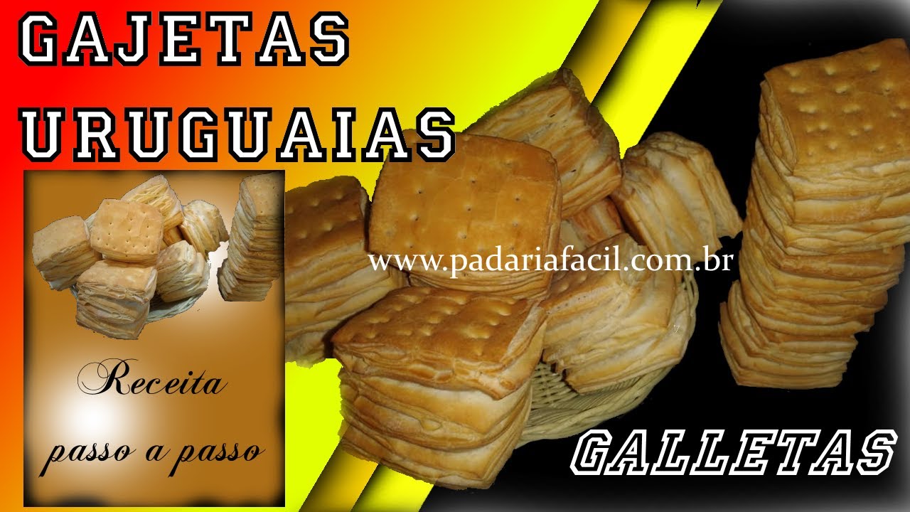 Galleta Uruguaia - Pão gajeta. Receita inédita para sua padaria sem segredos.
