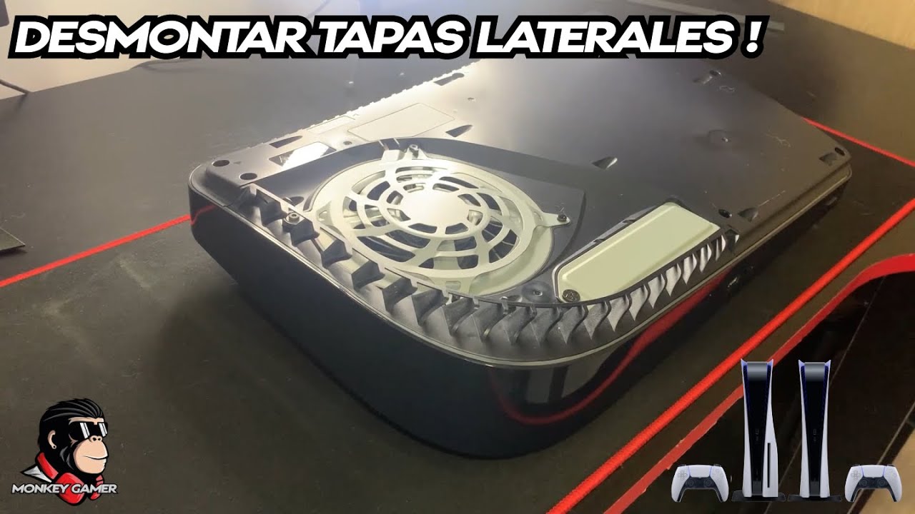 Desmontar tapas laterales del PlayStation 5