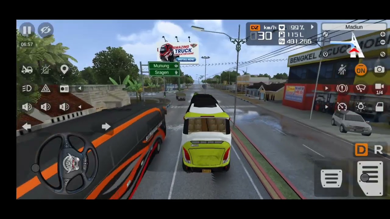 Bus simulator #view #like #bussimulator #bussidindonesia #viral #trending #gaming 