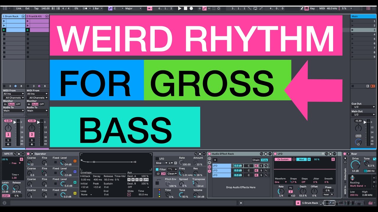 Ableton Bass Sound Design | Weird Rhythms | User Friendly