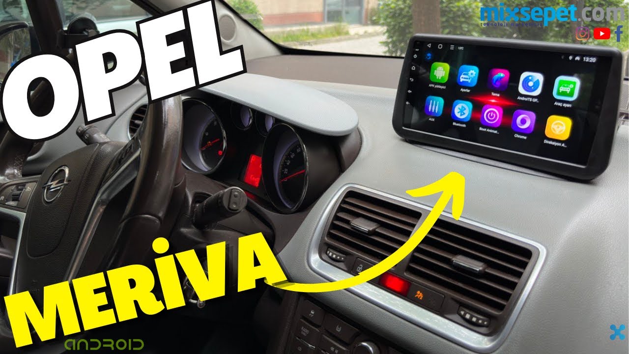 OPEL MERİVA (2010-2014) ANDROİD MULTİMEDYA SİSTEMİ!! #opel #opelmeriva #carplay #android 22-1455