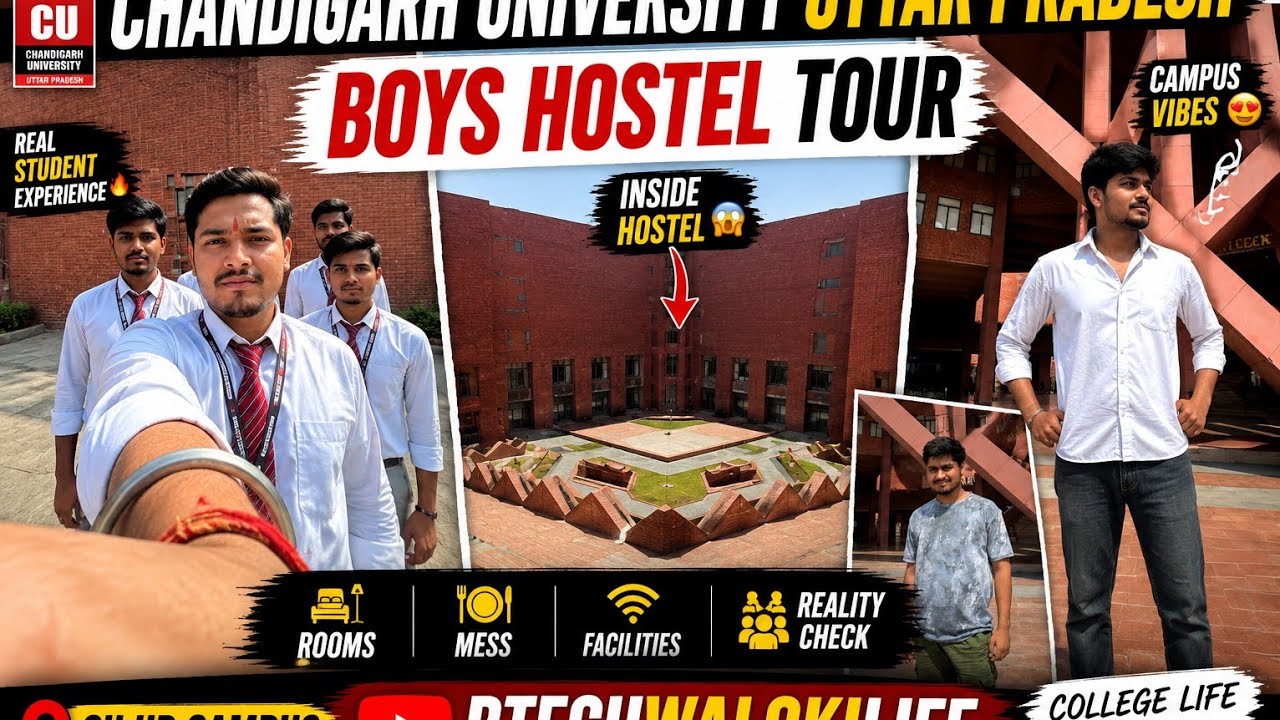 Chandigarh University Lucknow ||  hostel tour #minivlog #chandigarh 