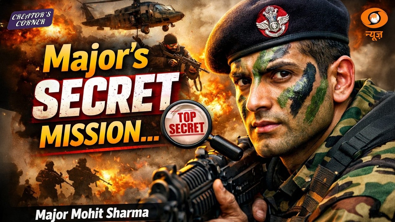 Major Mohit Sharma: The Undercover Hero Among Terrorists | Creator’s Corner | DD News